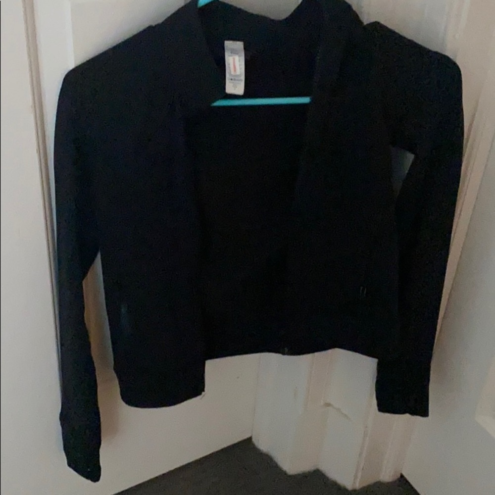 Black ivivva kids work out jacket